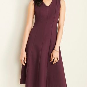 Ann Taylor seamed Ponte flare dress